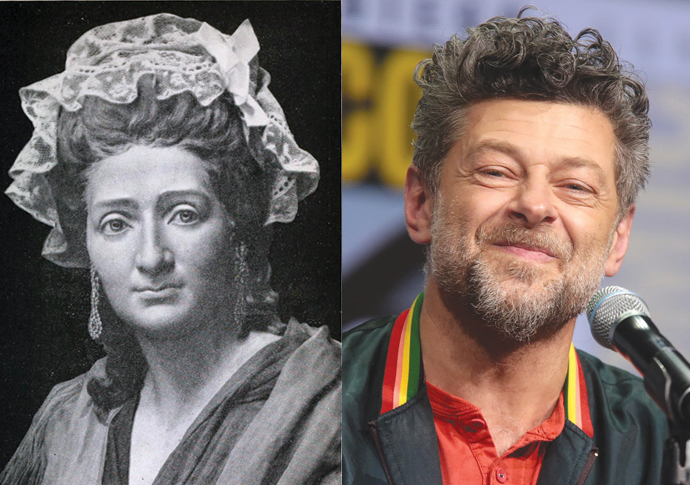 Andy Serkis and Marie Tussaud