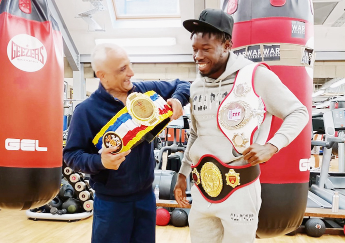 Ring ace Thomas is happy to share his success CJ Hussein and Chris Thomas