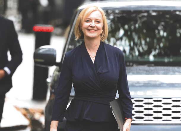 Lines on asking for more Liz Truss arrving at Number 10 - credit Lauren Hurley-No 10 Downing Street