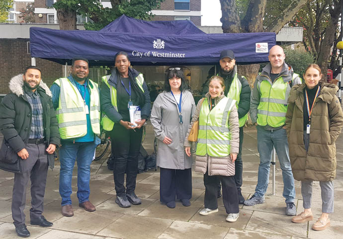 The Waste Action Squad work is well under way Waste Action Squad_Hyde Park