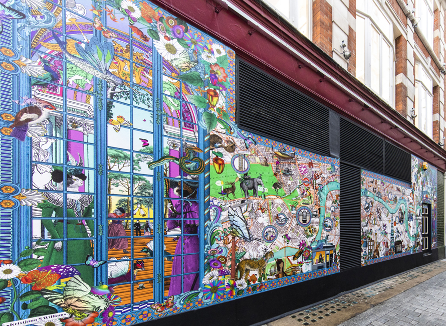 Acclaimed artist, Kristjana S Williams, returns to Carnaby to launch public mural and seasonal pop-up Kristjana S Williams image_01