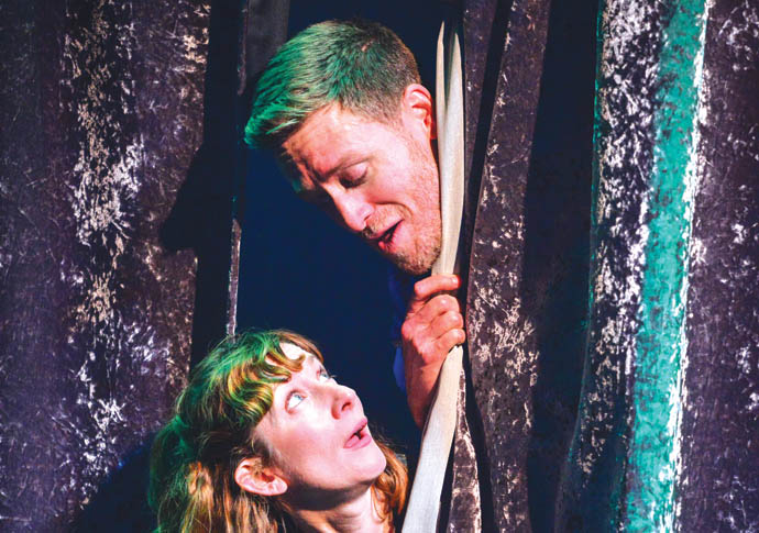 Review: The Art of Illusion, at Hampstead Theatre Downstairs Bettrys Jones and Brian Martin in The Art of Illusion_credit Robert Day