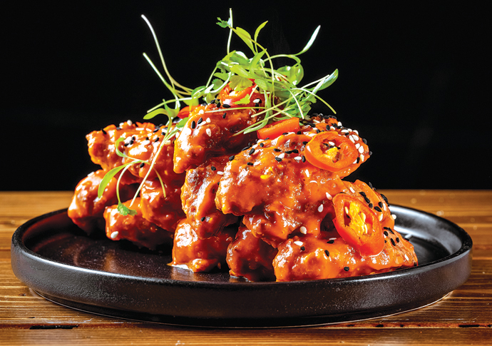 Expand your poultry horizons at Wing Lab Mango_Madness_Wings