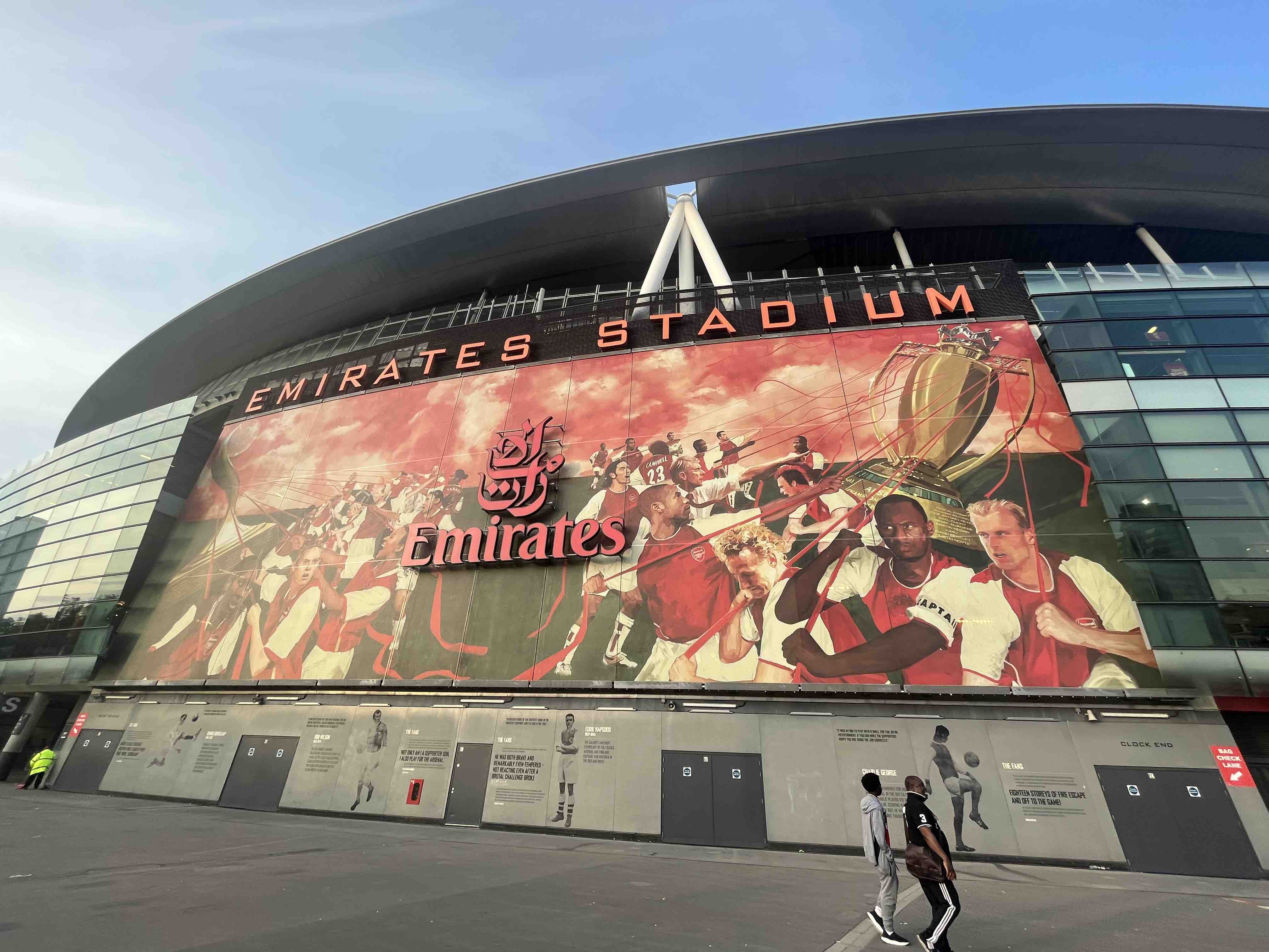 Leaflet campaign to target racial abuse in sport IMG_5835 emirates stadium 2023 arsenal