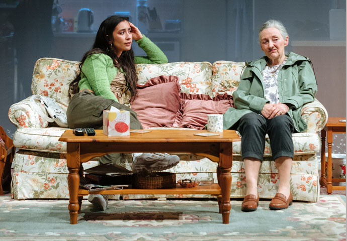 Yazmin Kayani (Ella) and Bríd Brennan (Mary) in Dixon and Daughters at the National Theatre. Photo by Helen Murray_38