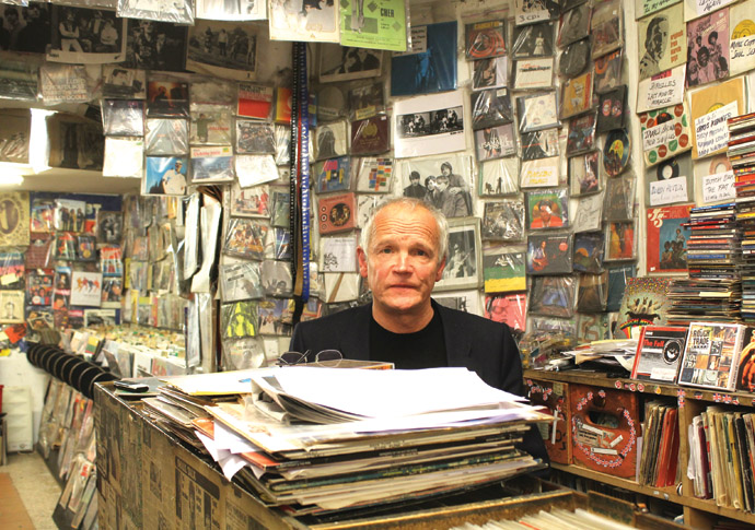 Harrington: Record shops… remember them? Harrington_Tim Derbyshire in his record shop