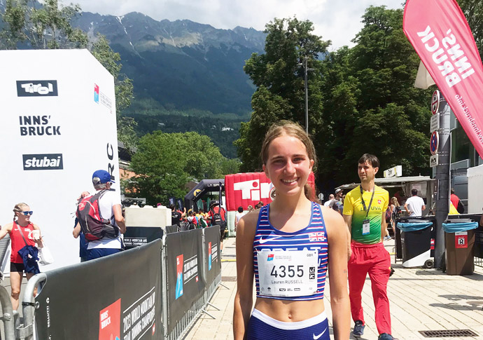 Russell shines on GB mountain run debut Lauren Russell