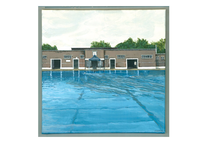 Laura Price’s painting of Parliament Hill Lido