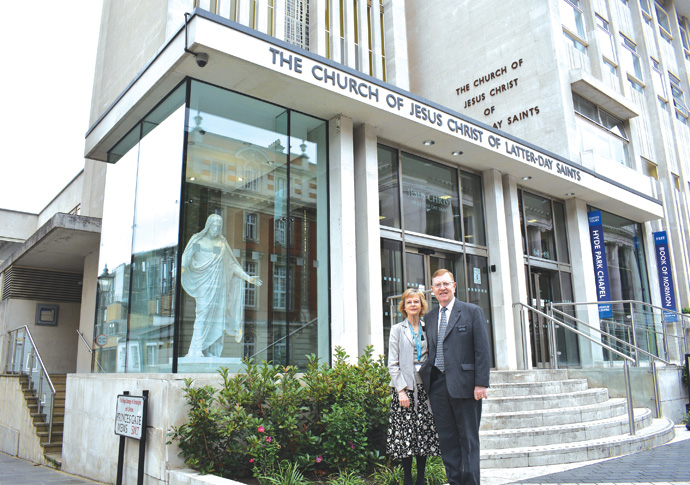 Area outside church is a road, warn elders Alan Wakeley and wife