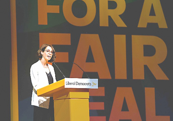 Luisa Porritt at Lib Dem conference 2023