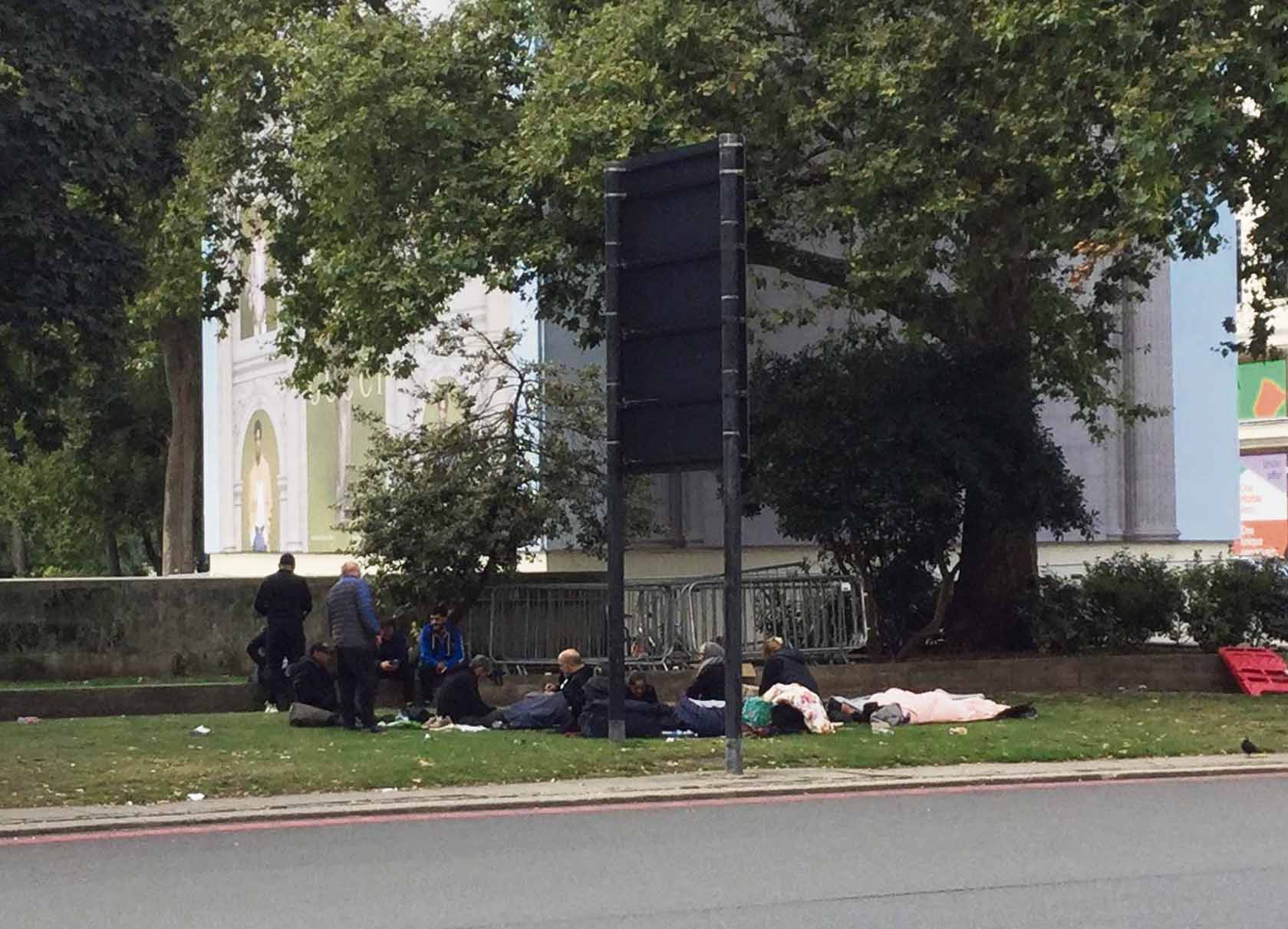 Beggar encampment