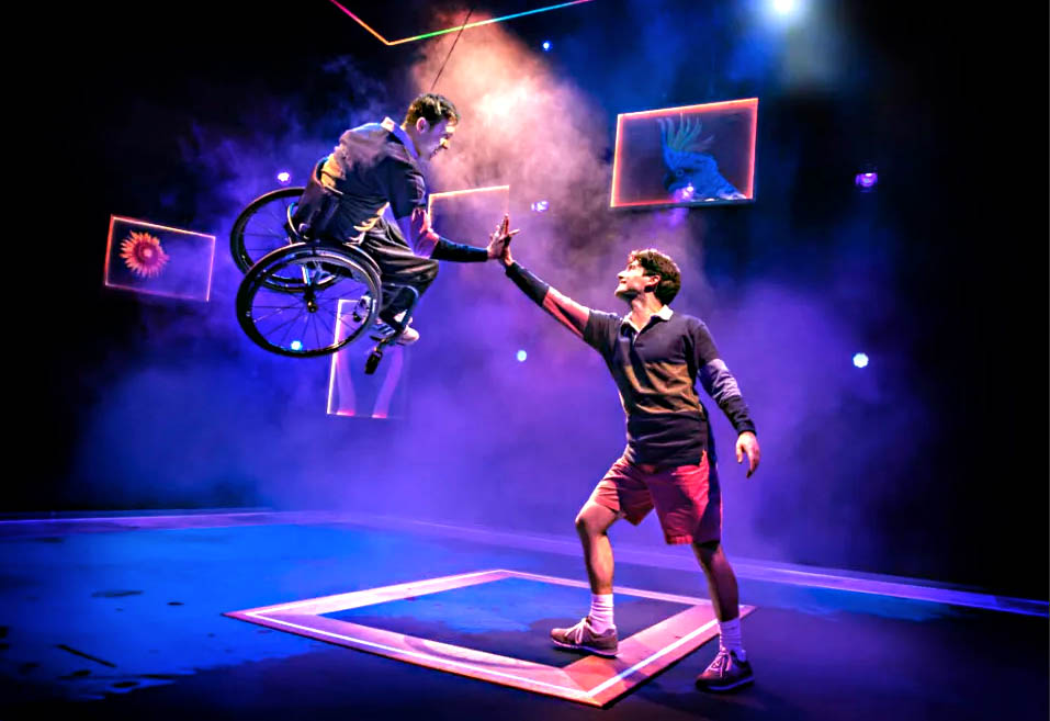 Review: The Little Big Things, Soho Theatre Ed Larkin and Jonny Amies as Henry Fraser_2_photo Pamela Raith Photography