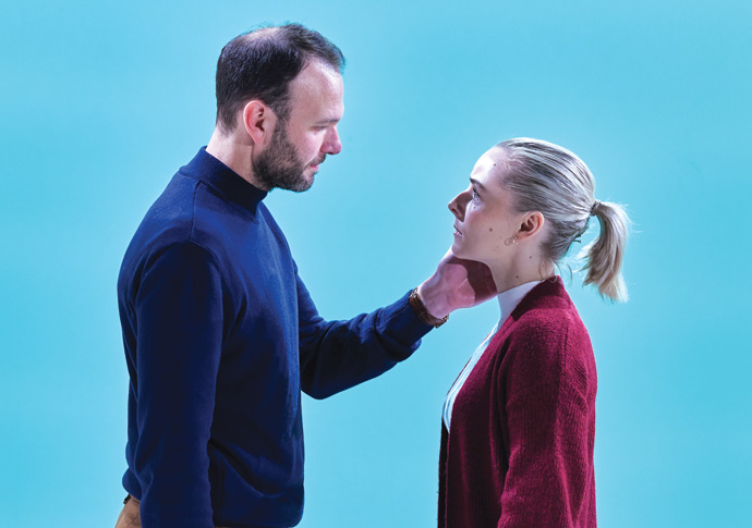 Review: Nineteen Gardens, at Hampstead Theatre Downstairs David Sturzake and Olivia Le Andersen in Nineteen Gardens credit The Other Richard