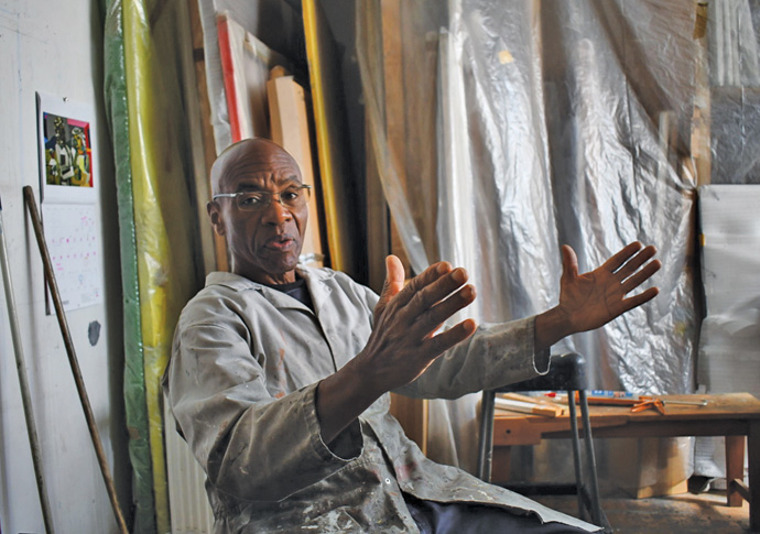 ‘I do what I want’ Tam Joseph at his studio in Blackhorse Lane Walthamstow Photo by Spencer Richards