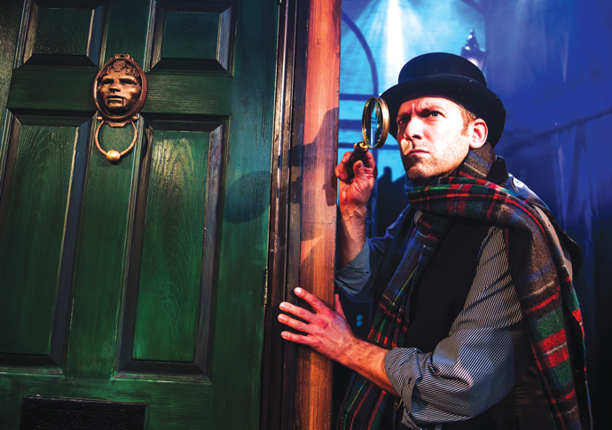 Review: A Sherlock Carol, at Marylebone Theatre (c) Alex Brenner. No use without credit.
