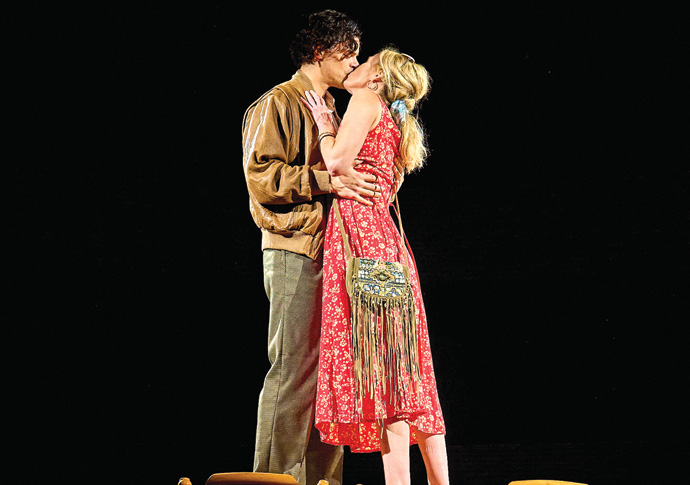 Review: Rock ’n’ Roll, at Hampstead Theatre Jacob Fortune-Lloyd and Nancy Carroll in Rock 'n' Roll_credit Manuel Harlan