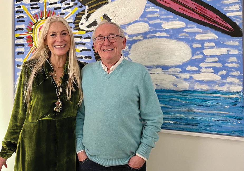 Julian Spalding with gallery owner Rebecca Hossacks