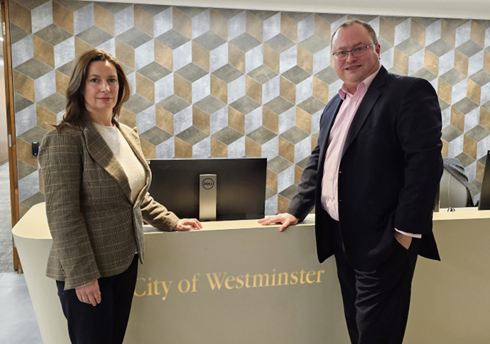 Councillor Paul Swaddle and Cllr Caroline Sargent