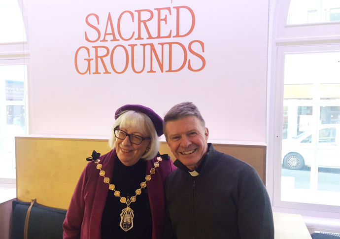 Harrington: Coffee shop brews up fond memories for the mayor Sacred Grounds