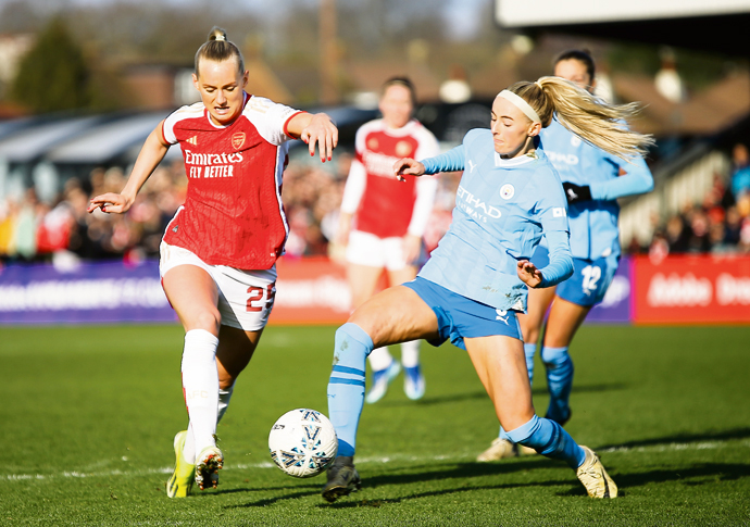 Adobe Womens FA Cup - Arsenal v Manchester City - Mangata Pay UK Stadium (Meadow Park)
