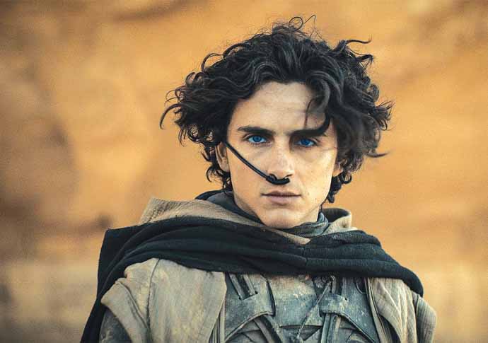 Timothée Chalamet in Dune- Part Two courtesy Warner Bros