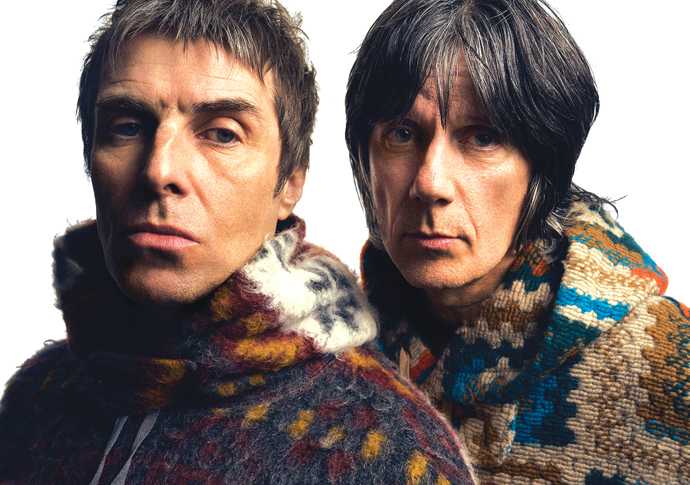 Liam Gallagher and John Squire_photo Tom Oldham