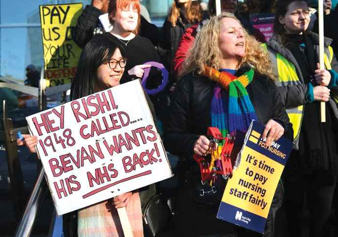 Harrington: Time to restore our NHS Nurses strike 2
