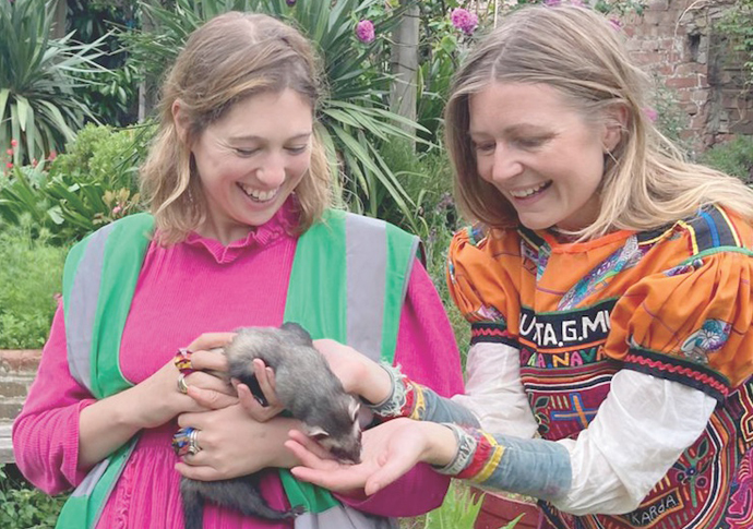 Sasha Galitzine left with Hermione Spriggs and Ferret