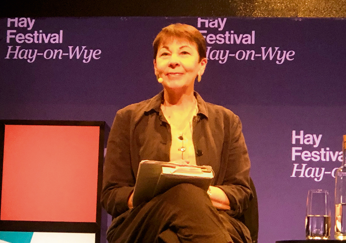 ‘England is suffering from an identity crisis at the moment’ Caroline Lucas at Hay