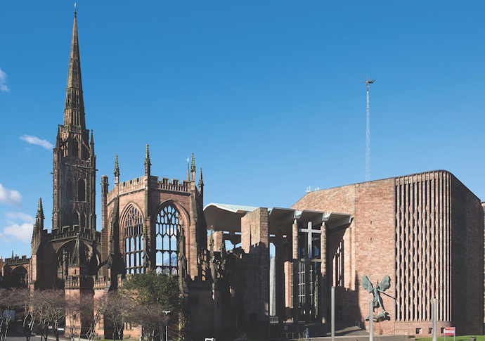 Coventry Cathedral photo defacto
