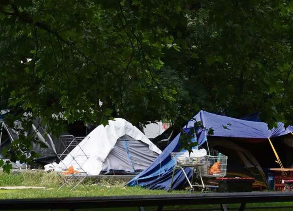 rough sleepers in Park Lane