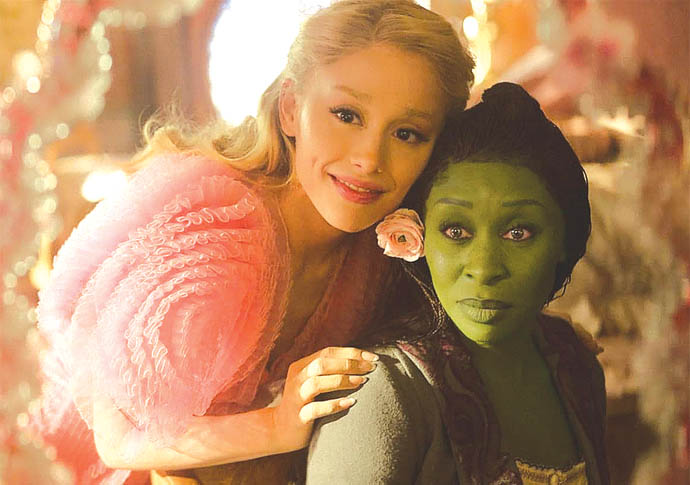 Ariana Grande and Cynthia Erivo in Wicked credit Universal Studios