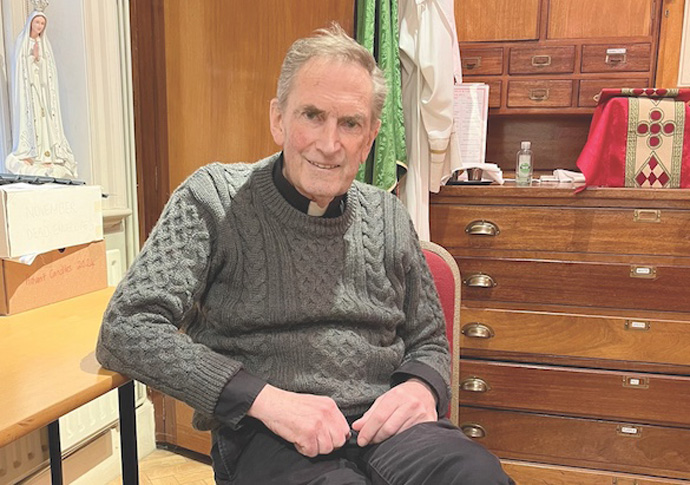 ‘I am very fortunate I do feel at peace’ Father David Barnes