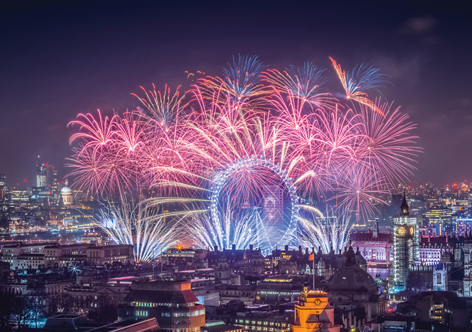 The Mayor of London's New Year Fireworks Display - 1st January 2019