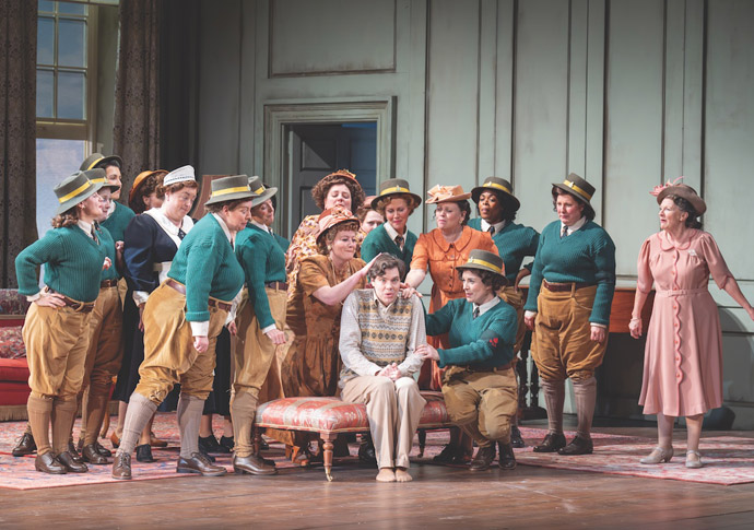 The cast of ENO’s production of Elixir of Love photo- marc brenner