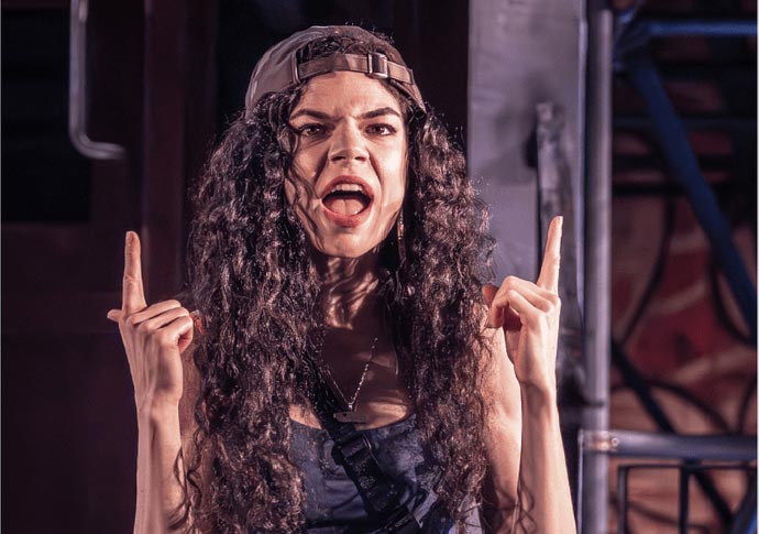 Lucy Popescu’s theatre news: A Trojan Woman; The Great Gatsby; Spring & Other Things; Gwyneth Goes Skiing; The Purists The Purists_5_Kiln Theatre_photo Marc Brenner