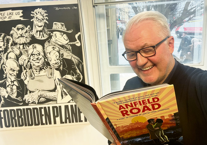Andrew Sumner with comic