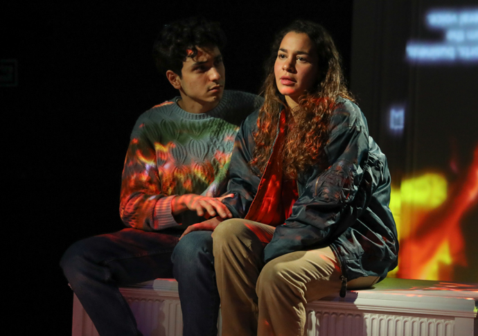 Antigone [on strike] photo by Nir Segal D