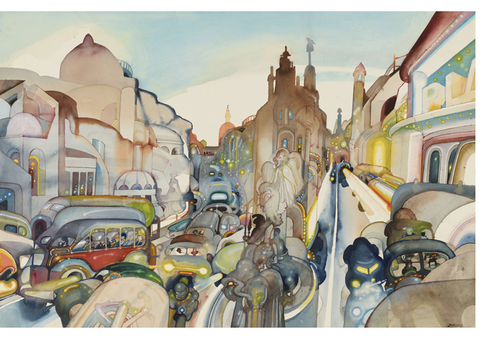 Why frontman is singing the praises of ‘genius’ David Evans David Evans traffic credit The Artist’s Estate Courtesy of Liss Llewellyn and Three Highgate