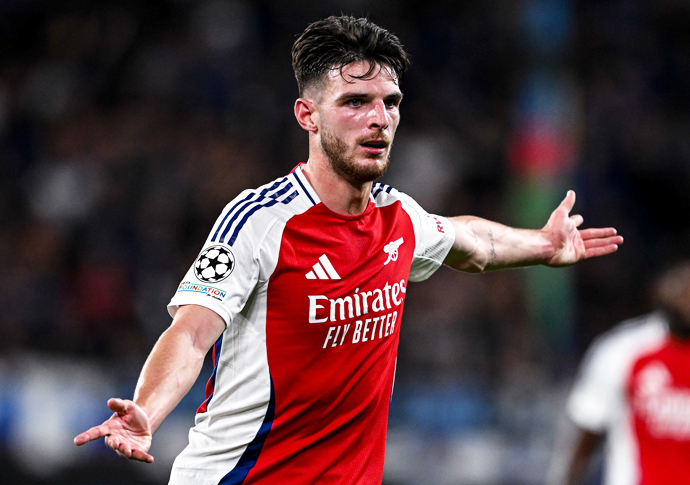 A million reasons to love Declan UEFA Champions League - Atalanta BC v Arsenal FC - Gewiss Stadium - Bergamo