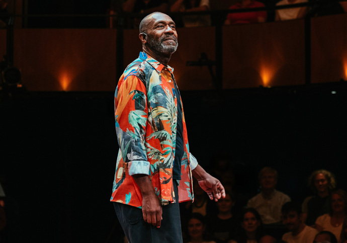 Review: Every Brilliant Thing, at @Soho Place Every Brilliant Thing_Lenny Henry_@sohoplace_credit Helen Murray_1