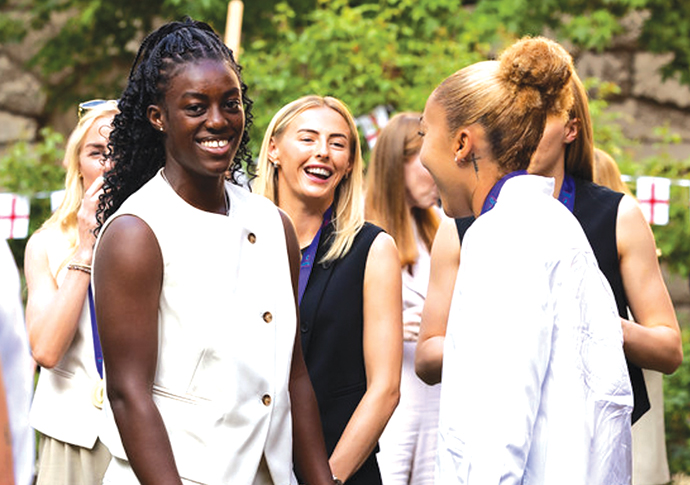 Michelle Agyemang and Chloe Kelly