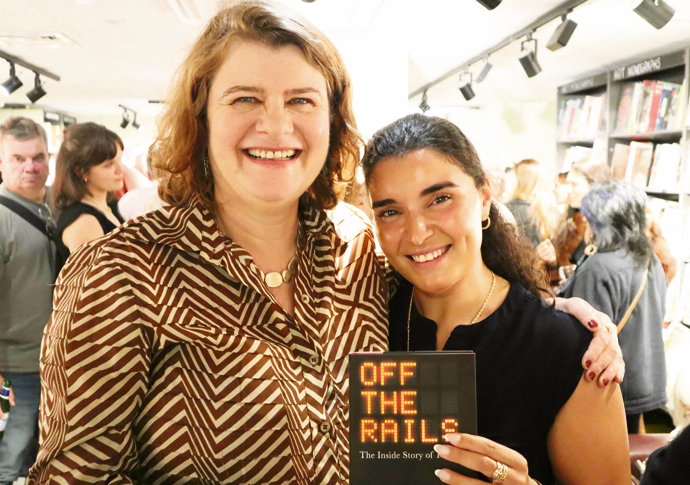 sally gimson & Nasrine Djemai at book launch