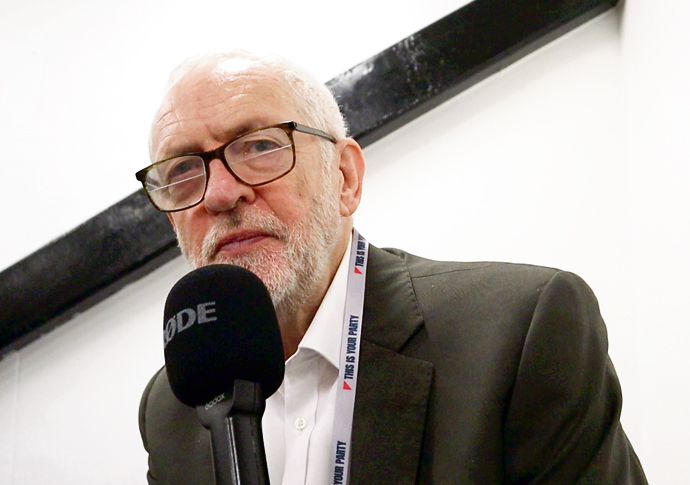 Jeremy Corbyn at Your Party conference in Liverpool