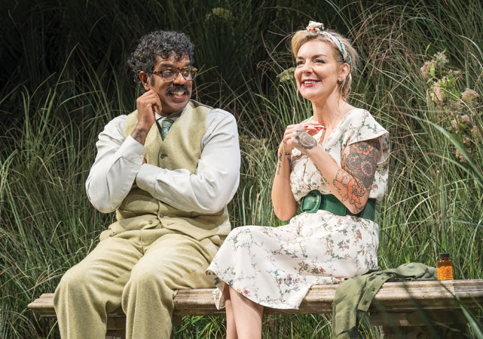 Romesh Ranganathan and Sheridan Smith Photo by Marc Brenner