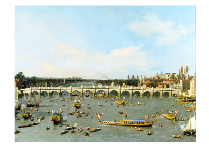 Canaletto’s most famous view of Westminster Bridge credit- Yale Center for British Art via Wikimedia Commons