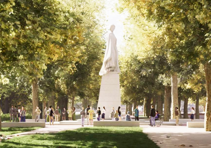 Harrington: Of monuments and monarchy Harrington_statue of Queen Elizabeth II