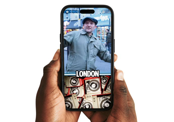 Untold London on phone