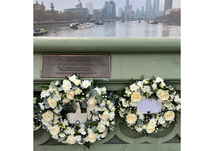 Westminster Bridge & New Palace Yard attack memorial