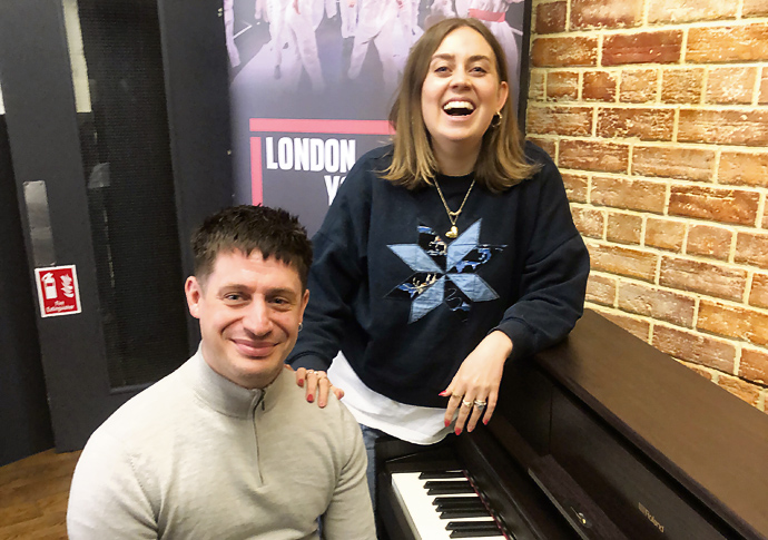 Tom Foskett-Barnes and Katie Pesskin at the London Youth Theatre